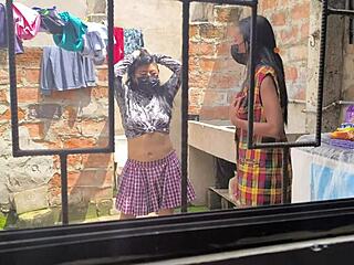 Mature latina housewife becomes slut in homemade porn after laundry at home