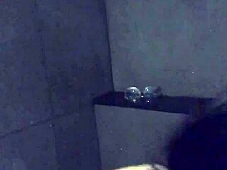 Asian slut wife masturbates with dildo and vibrator in gym shower