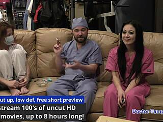 Dr. Tampa Says, 'Blaire Celeste, Time For Your Cheerleading Physical With Gloves'