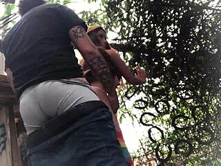 i fucked the redhead's ass in the yard with a toy