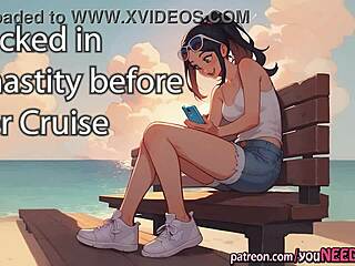 Girlfriend Locks Boyfriend In Chastity Days Before Her Cruise Trip For Femdom Fun