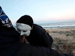 Summer Beach Anal Creampie Voyeur Session