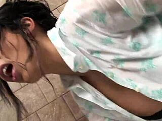 Romana Bends Over for Shower Doggy Fuck