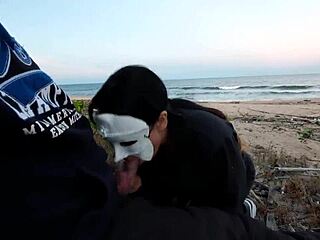 Summer Beach Anal Creampie Voyeur Session