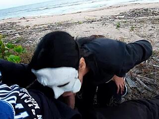 Summer Beach Anal Creampie Voyeur Session