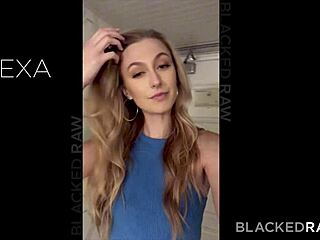 Hot blonde cheats with big cock, records blowjob and riding