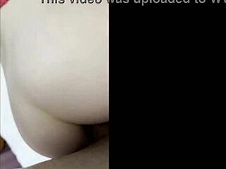 blonde cougar have fun sex with young 18+ man like she's riding him doggystyle in homemade quickie