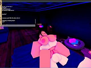so i met this goth mommy with big tits and ass, riding cowgirl in roblox condo rp