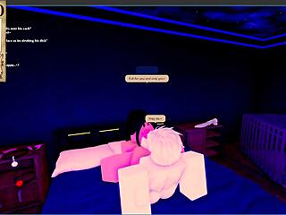 so i met this goth mommy with big tits and ass, riding cowgirl in roblox condo rp