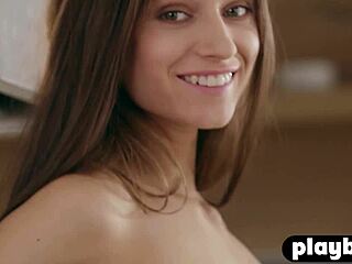 brunette gloria sol strips as hottest petite all natural big tits milf