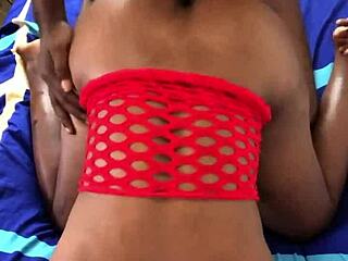 Hot black babe takes big black cock doggystyle in homemade fucking with riding and cowgirl orgasm.