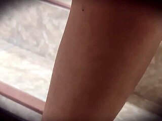 upskirt view of mexican secretary ninfomana nataly going commando in miniskirt outdoors in public