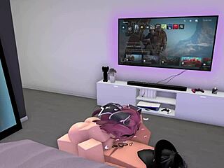 roblox quickie blowjob unfolds with a surprising twist of cum in mouth