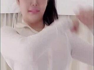 Personal Performance With Shenzhen Female M In OL Roleplay Stripping After Losing Rock Paper Scissors Game