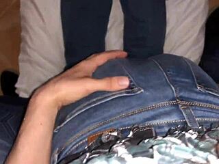 this hot cheating girlfriend eagerly sucks her friend's dick. she swallows every drop of cum in her mouth