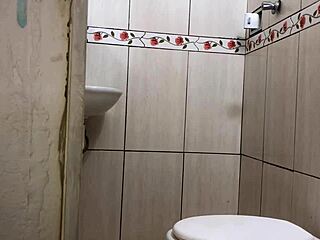 so this latina amateur and i casually hooked up for intense anal in the bathroom at midnight