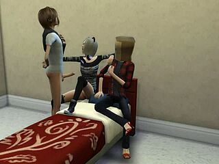 Why does this old man lick my pussy in Sims 4 cuckold scenario?