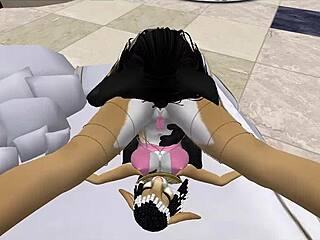 Lady Bastet Of Egypt Uses Her Servant Girl