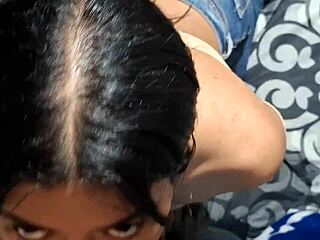 hey baby, i'm your girlfriend giving a hot blowjob and i want all that cumshot right on my face