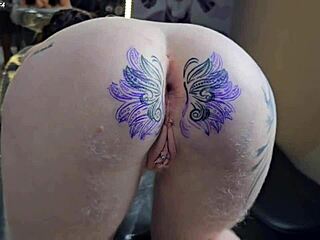 Black amateur group modifies tattoo around ass for bigger look in interracial creampie domination