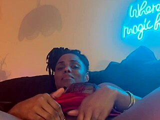 ebony amateur in homemade video gets her wet pussy licked deep then fucked doggystyle hard