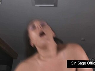 lovely babe sinn sage, you hungry slut, why sneak your step brother's huge cock hard for your wet tight pussy domination?