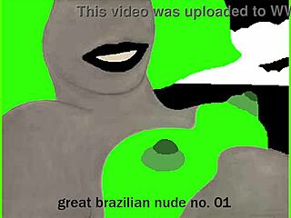 Intriguing Contrast in Great Brazilian Nude No 01