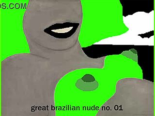 Intriguing Contrast in Great Brazilian Nude No 01