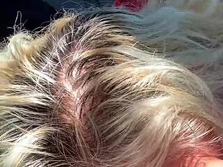 Oh man, this milf swallows that huge black cock outdoors, like, totally unexpected!