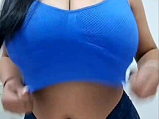 for admirers of beautiful latina amateurs showcasing huge natural tits in solo homemade videos