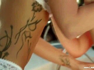 Redhead Babe in Clothes Ripped Teases with Blonde and Brunette Amateurs Using Toys for Lesbian Play