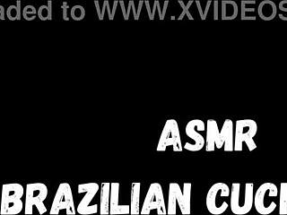 Brazilian couple in wet pussy cuckold sex