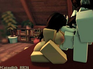 In a casual threesome, two fans join for doggystyle and riding sex in session five.