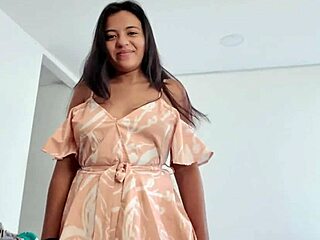 Pov bold first-time fuck with Colombian pornstar friend before her work in intense Latina action.