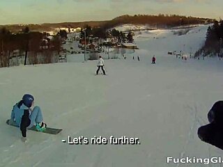 Snowboarder Chick Rosemary Moyer Loves Cock!