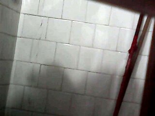 Hidden camera captures a steamy voyeur view of my aunt's private bath moment in full detail