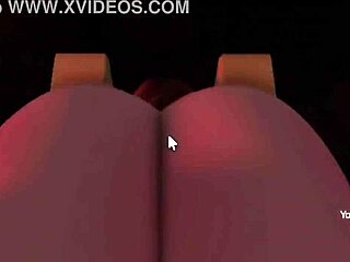 Smug girl eagerly spreads legs for intense fucking in Roblox fan request scene.