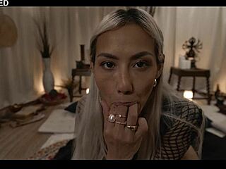 Damn, This Squirting Whore Hands Over Full Domination to a Creepy Guy Using a Voodoo Doll!