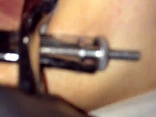 Shemale Explores With Speculum Tool