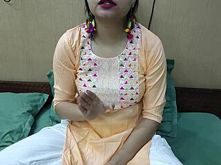 I feel so horny as Indian stepmom fucking my young stepson with orgasm