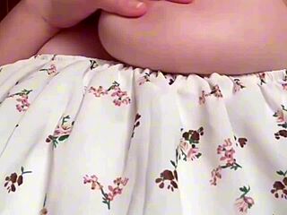 this very beautiful natural girl fingers her pussy in homemade masturbation with cute tits and ass