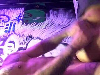 In this homemade video, a tattooed Latina with a big ass gets her pussy pounded doggystyle by a massive cock.