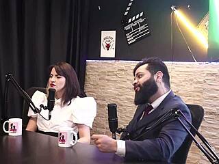 Hey, did you know they started a production company and faced tons of market struggles? She was even pregnant when entering the porn world with lady snow and lord kenobi in sheer red lingerie.