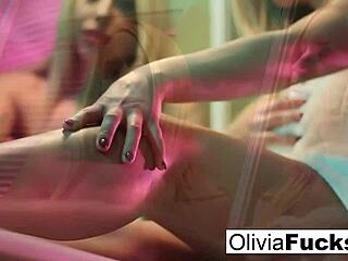 Super sexy Olivia Austin gets you going with her big tits and pussy tease in the shower!