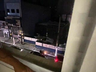 Latina with huge tits and juicy pussy gives it up to friend in open window creampie