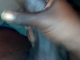 big black dick cums hard in casual solo session