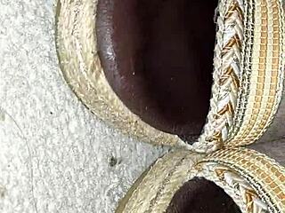 cum on my step mom heels while she wears them