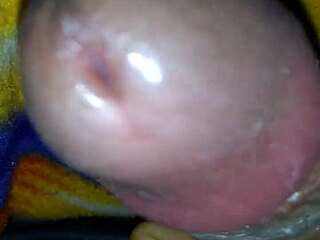 oh man, why are you masturbating in bed like that with quickie handjob on big cock from mommy?!