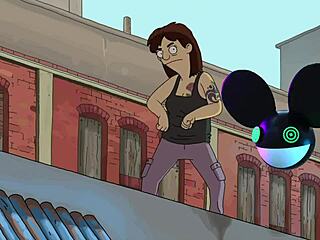 Bold the dancing person from the bobs burgers movie bridged by a lightwave - deadmau5