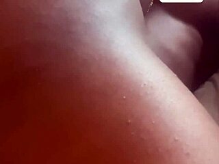 Amateur rides cock intensely in bedroom cowgirl position. Focus on untopping the dick action.